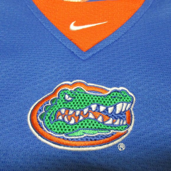 Nike Team Fit Dry Florida Gators Performance Shirt Men's Size M Blue and Orange - Picture 3 of 9